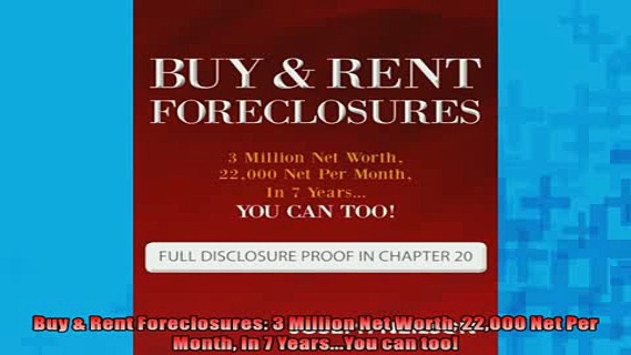 Buy & Rent Foreclosures